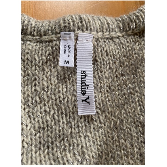 Maurice’s Light Brown and Silver Threaded Cardigan - Picture 2 of 2